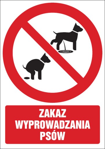 Zakaz wyprowadzania psów