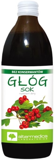 GŁÓG Sok z głogu, 500ml Altermedica