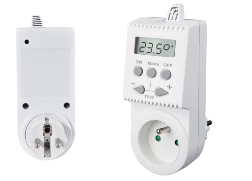 TERMOSTAT TS05 - REGULATOR TEMPERATURY DO GNIAZDKA