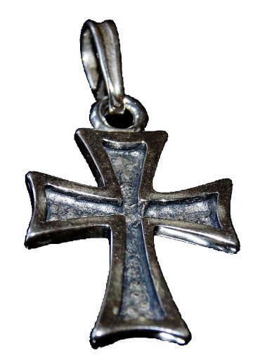 Wisior zawieszka srebro Krzyżyk srebrny 3D
