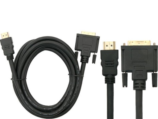 Kabel HDMI - DVI 1,5m pozłacany do RASPBERRY PI