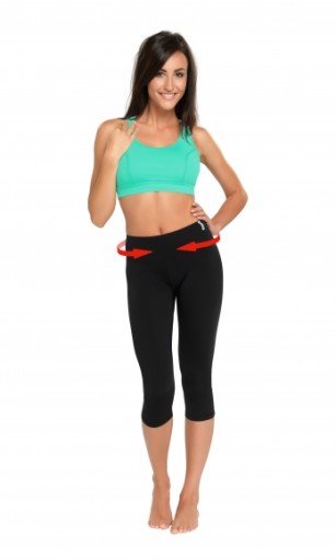 Legginsy wyszczuplające fitness rozm M CLIMAline