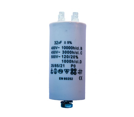 KONDENSATOR ROZRUCHOWY DO SILNIKA 32uF 450V