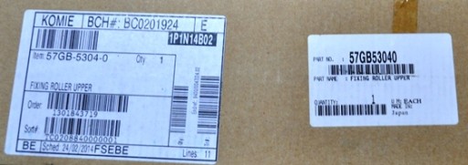 57GB53040 Upper Fuser Roller Bizhub 920 950