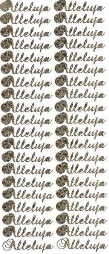 STICKERSY Naklejki Napis Alleluja 