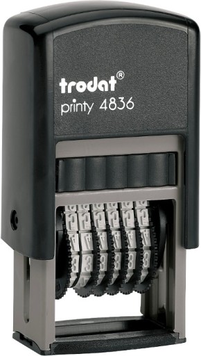 Numerator TRODAT Printy 4836 4 mm 6 cyfr czarny