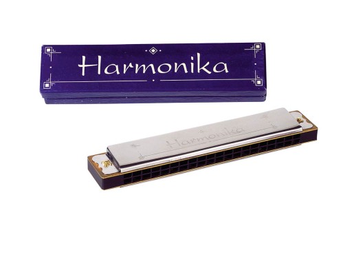 Metalowa HARMONIJKA 20-TONOWA organki instrument !