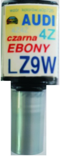 AUDI LZ9W CZARNA EBONY LAKIER SAMOCHODOWY ZAPRAWKA DO RYS 10 ML ARASYSTEM