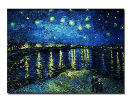 obraz Vincent van Gogh Gwiaździsta noc nad Rodanem