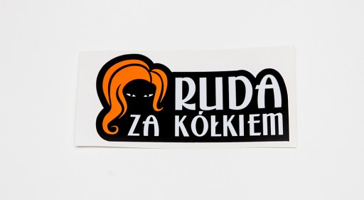 Naklejka Ruda za kółkiem