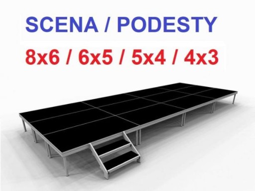 Alustage Scena 4x3 m KOMPLETNA PODEST