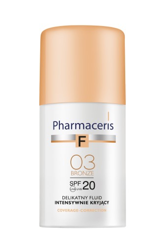 Pharmaceris F Intensywnie kryjący FLUID 03 BRONZE 30 ml SPF 20