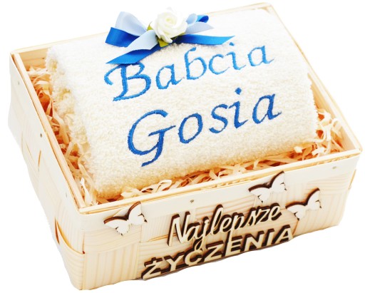 Ręcznik z dedykacją PREZENT dla Babci Dziadka