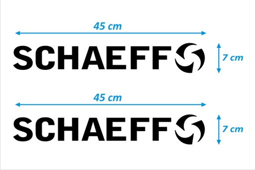 NAKLEJKA NAKLEJKI - SCHAEFF - 2 szt. - CZARNE