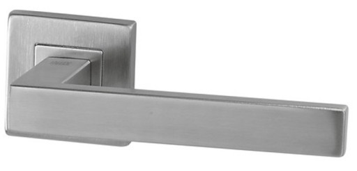 Klamka Quattro Slim rozeta kwadratowa INOX VDS