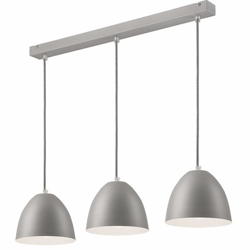 3 LAMPA LISTWA METALOWA LIVIA LOFT SREBRNA BIAŁA