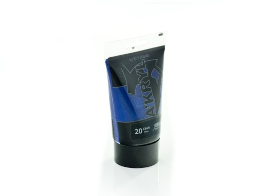Farba akrylowaTUBA dla plastyków 100ml-20 Cyan