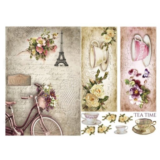 Papier do decoupage KLASYCZNY A4 D0473M