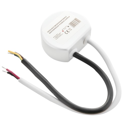 Zasilacz LED wodoodporny do puszki 12V DC 10W IP67