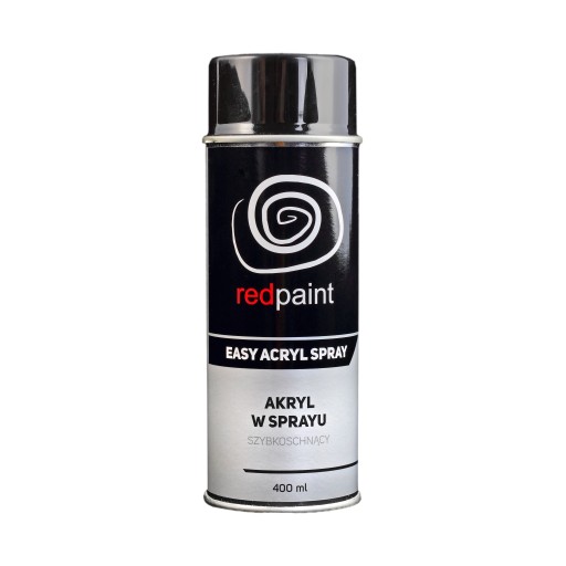 REDPAINT EASY ACRYL SPRAY 400ML CZARNY MAT