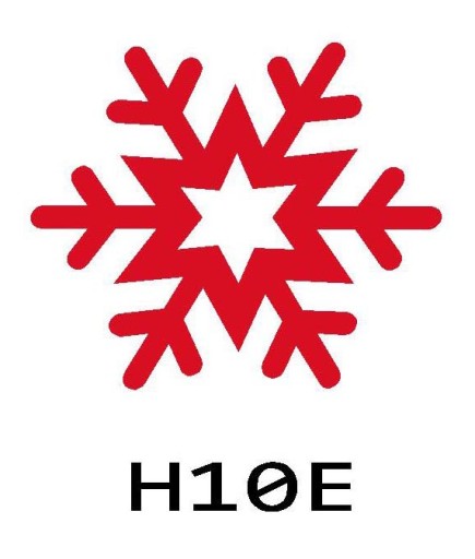 śnieżka śnieżynka z filcu filcowa filc H10 14cm