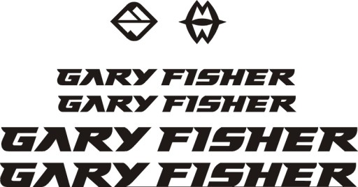 GARY FISHER naklejki na rower 31-2B RÓŻNE KOLORY