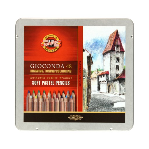 KOH-I-NOOR Pastele suche w kredce GIOCONDA 48kol w metalowym opakowaniu