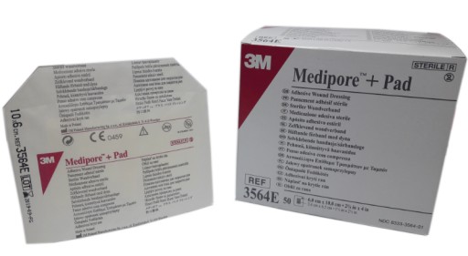 3M MEDIPORE + Pad 3564E 6cm x 10cm PLASTRY 5 SZTUK