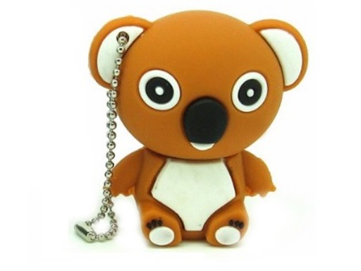 PENDRIVE USB 16 GB MIŚ KOALA BRĄZOWY MISIU +BRELOK