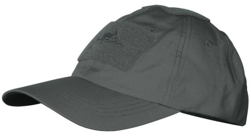 Czapka z Daszkiem Helikon Baseball Cap Rip-Stop Velcro Shadow Grey