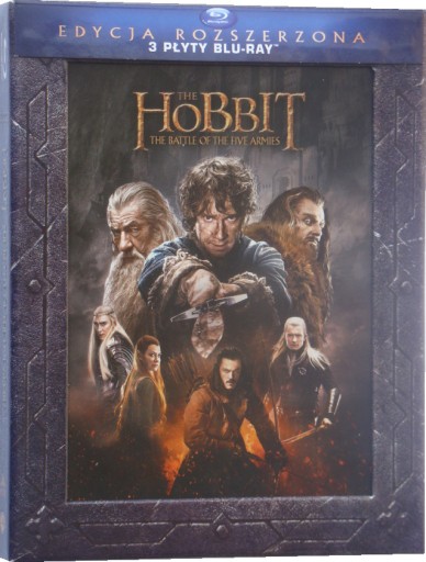 Hobbit Bitwa Pięciu Armii - rozszerzona /3 BLU-RAY