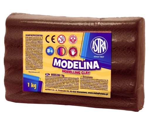 Modelina Astra 1 kg Brązowa