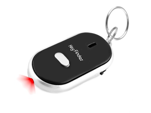 LOKALIZATOR KLUCZY KEYFINDER BRELOK NA GWIZD + LED