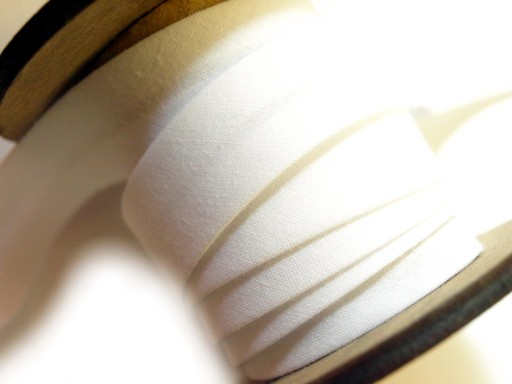 TAŚMA LAMÓWKOWA LAMÓWKA BAWEŁNIANA WHITE BIAŁA 1