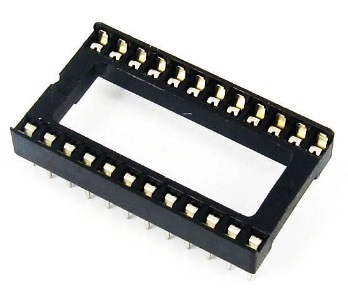 Podstawka zwykła 24pin DIL24 10szt 15,24mm (4490)