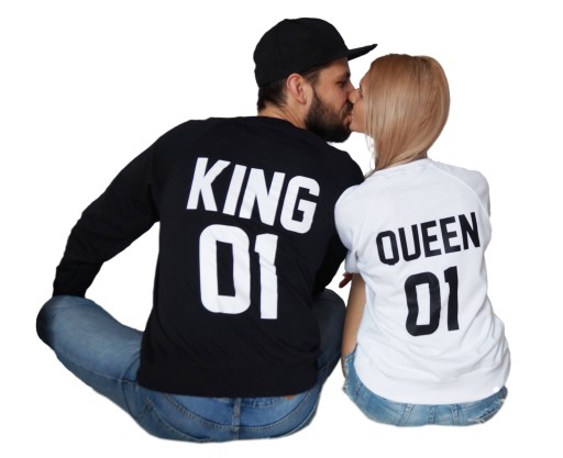 Bluza BLUZY DLA PAR zakochanych KING QUEEN komplet