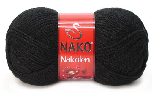 Włóczka NAKO NAKOLEN 100g/210m wełna 217 czarny