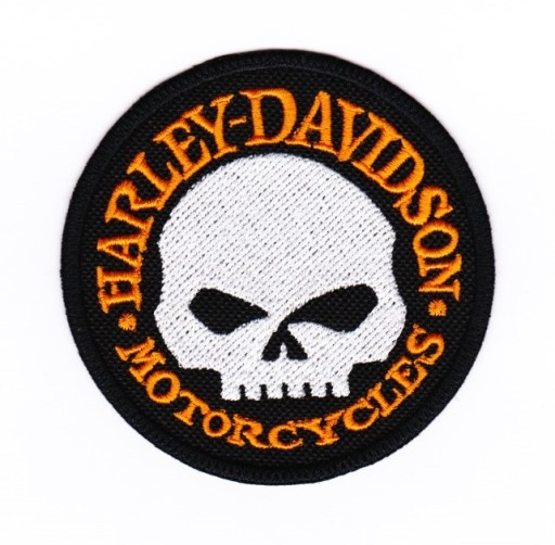 VAR naszywka HARLEY - DAVIDSON czaszka 8,5 cm