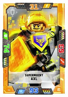 karta nr 11 Supermocny Axl lego nexo knights 2