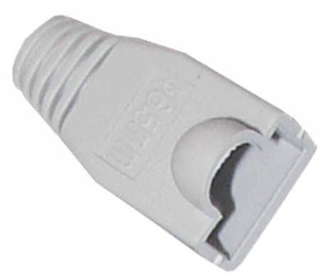 SZARA osłona wtyku 8p8c RJ45 RJ-45 10szt.