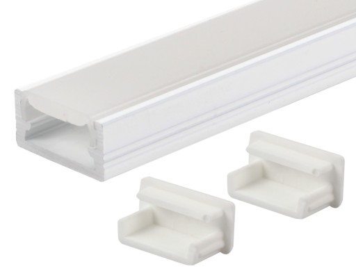 NEW Profil aluminiowy LED 2m BIAŁY + zaślepki LINE MINI