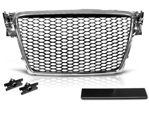 Grill ATRAPA AUDI A4 B8 08-11 CHROME RS-STYLE