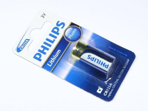 Bateria CR 123A 3V PHILIPS PHOTO