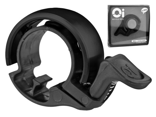 DZWONEK ROWEROWY KNOG OI MAŁY CZARNY 22,2 MM