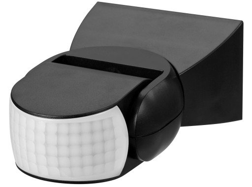 Sensor czujnik ruchu 180st zew. IP65 czarny do LED