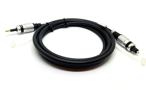 Kabel optyczny Toslink - Mini Jack 3.5mm / Mini Toslink 1.5m
