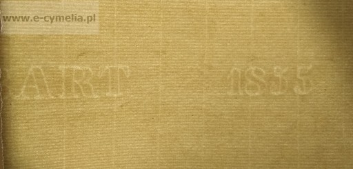 Stary papier czerpany 1855 rok 224