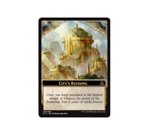 MTG 2x City's Blessing Marker Token