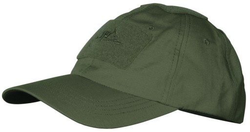 Czapka z Daszkiem Helikon Baseball Cap Rip-Stop Velcro Olive Green