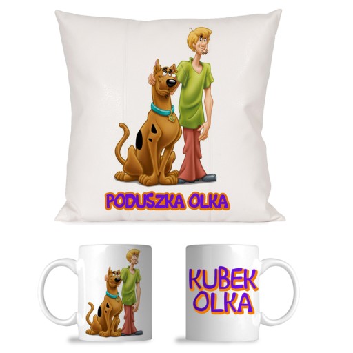 ZESTAW KUBEK PODUSZKA SCOOBY DOO PREZENT 40 n.1